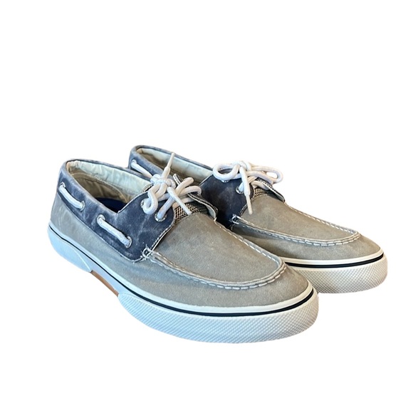 Sperry Top Sider Mens Grey Blue Boat 